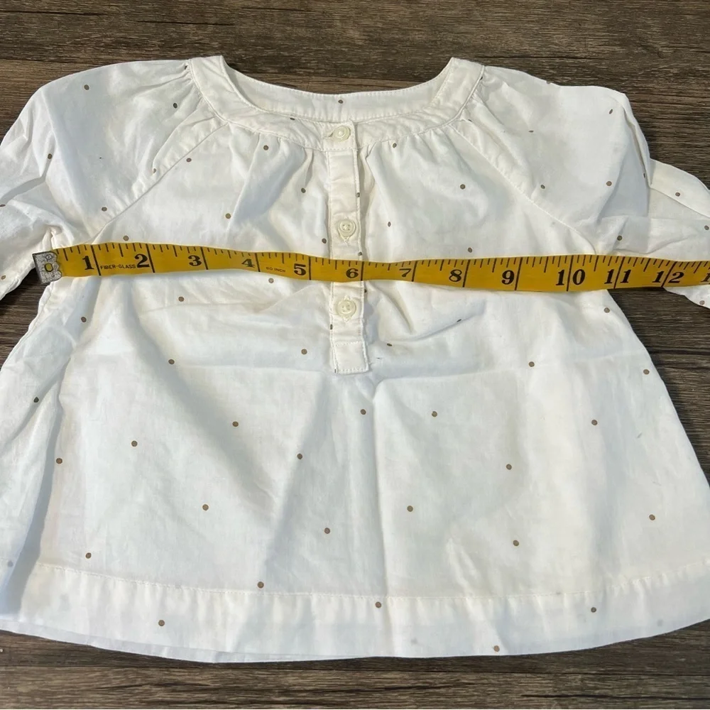 Gap Baby Long Sleeves Button Front Top Blouse Size 6/12 Months